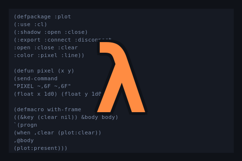 Driving plot from Common Lisp with SBCL