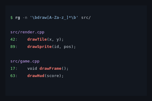 Ripgrep und reguläre Ausdrücke in der Praxis